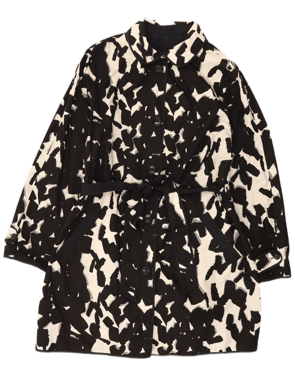 HOBBS Damen Wendemantel mit abstraktem Muster, Gr. 16, Schwarz