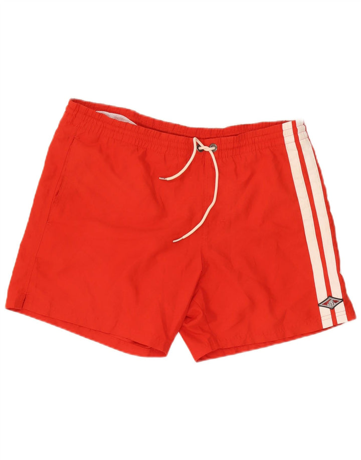 Bear Herren Badeshorts Mittelrot gestreift