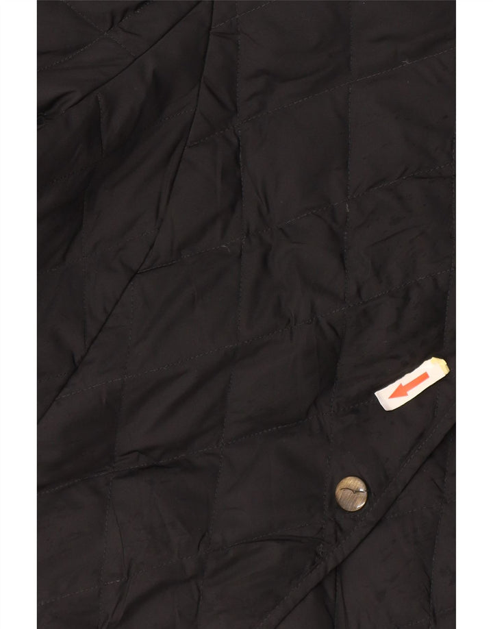 Eddie Bauer Damen Steppjacke UK 14 Medium Schwarz Polyester