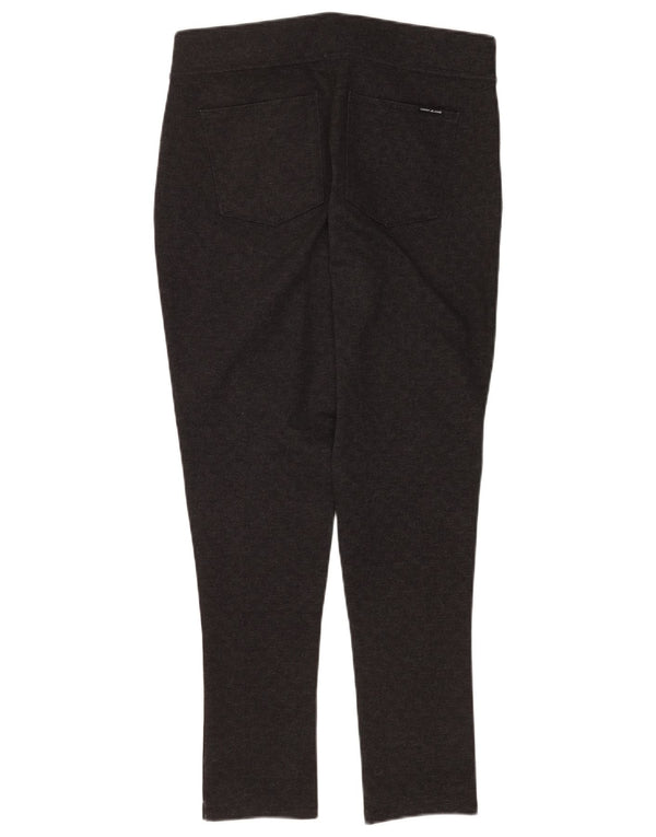Dkny Damen Skinny Freizeithose Medium W30 L28 Grau kariertes Polyester