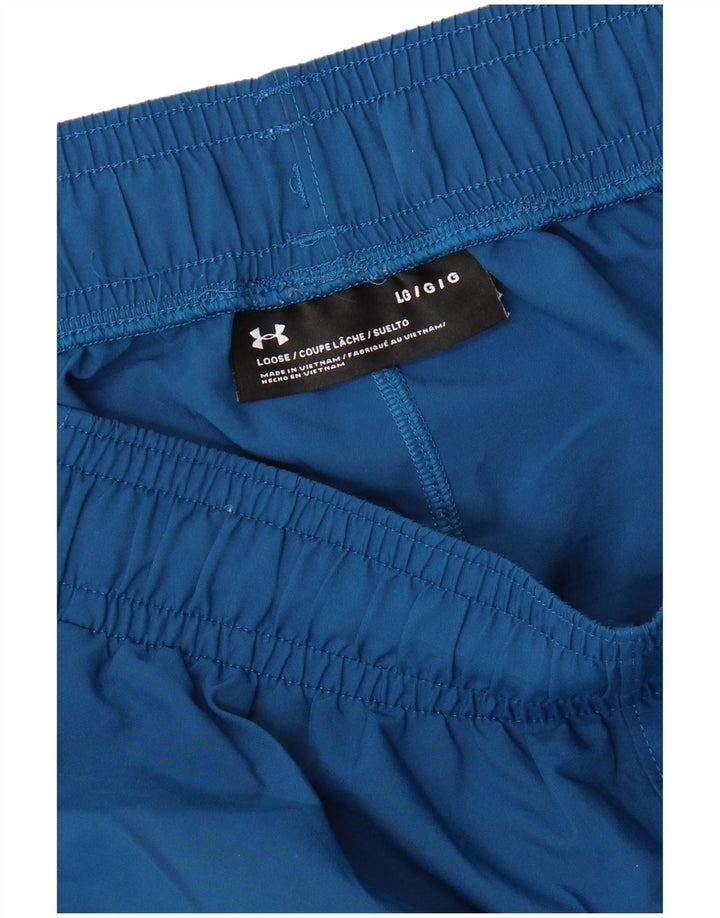UNDER ARMOUR Herren Sportshorts mit Grafik, Größe L, Blau