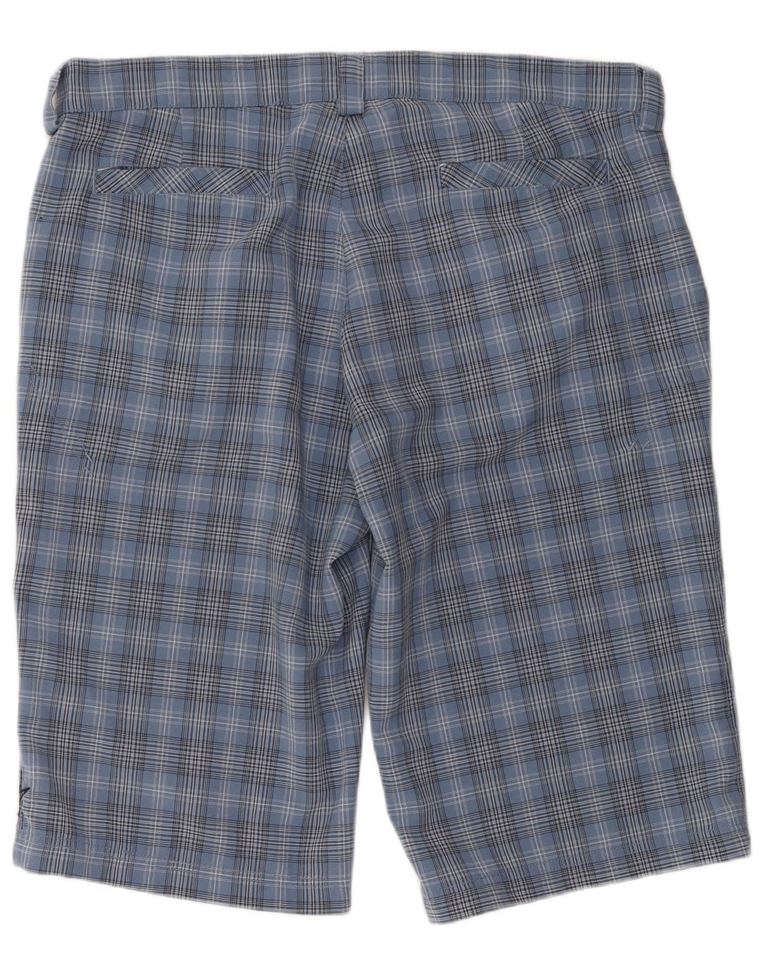IGUANA Herren-Chinoshorts W36, groß, blau kariert, Polyester