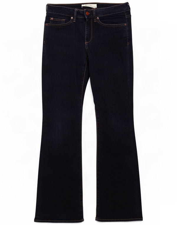 Gap Damen Curvy Bootcut Jeans W28 L31 Marineblaue Baumwolle