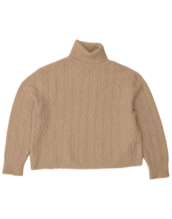 Zara Rollkragenpullover für Mädchen, 11–12 Jahre, beige, Polyester