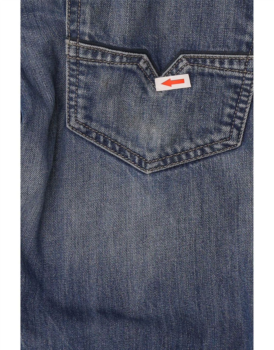 Diesel Herren Straight Jeans W34 L34 Blaue Baumwolle