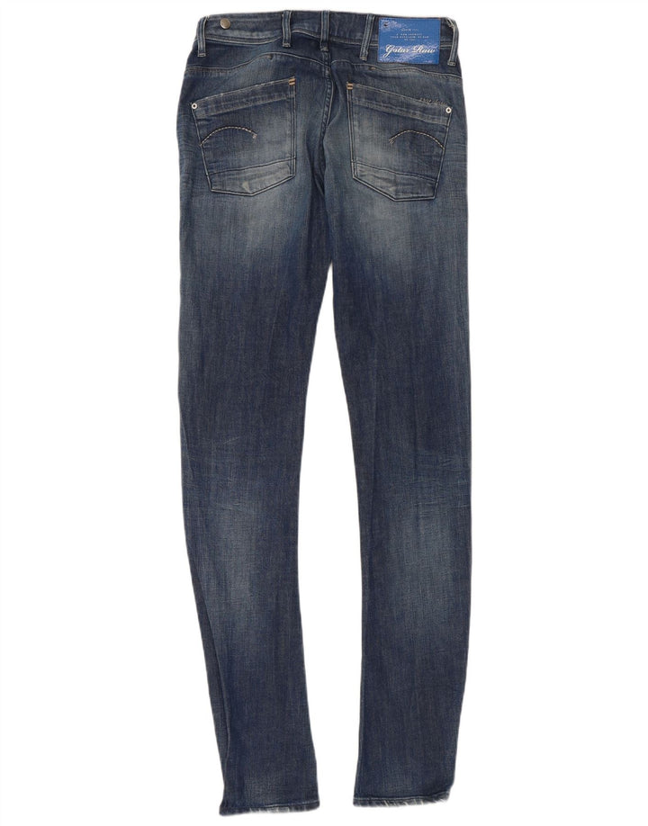 G-STAR Damen Super Slim Jeans W28 L34 Blaue Baumwolle