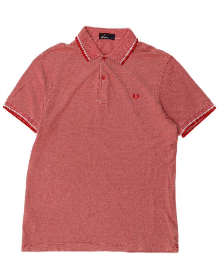 Fred Perry Herren-Poloshirt aus mittelroter Baumwolle