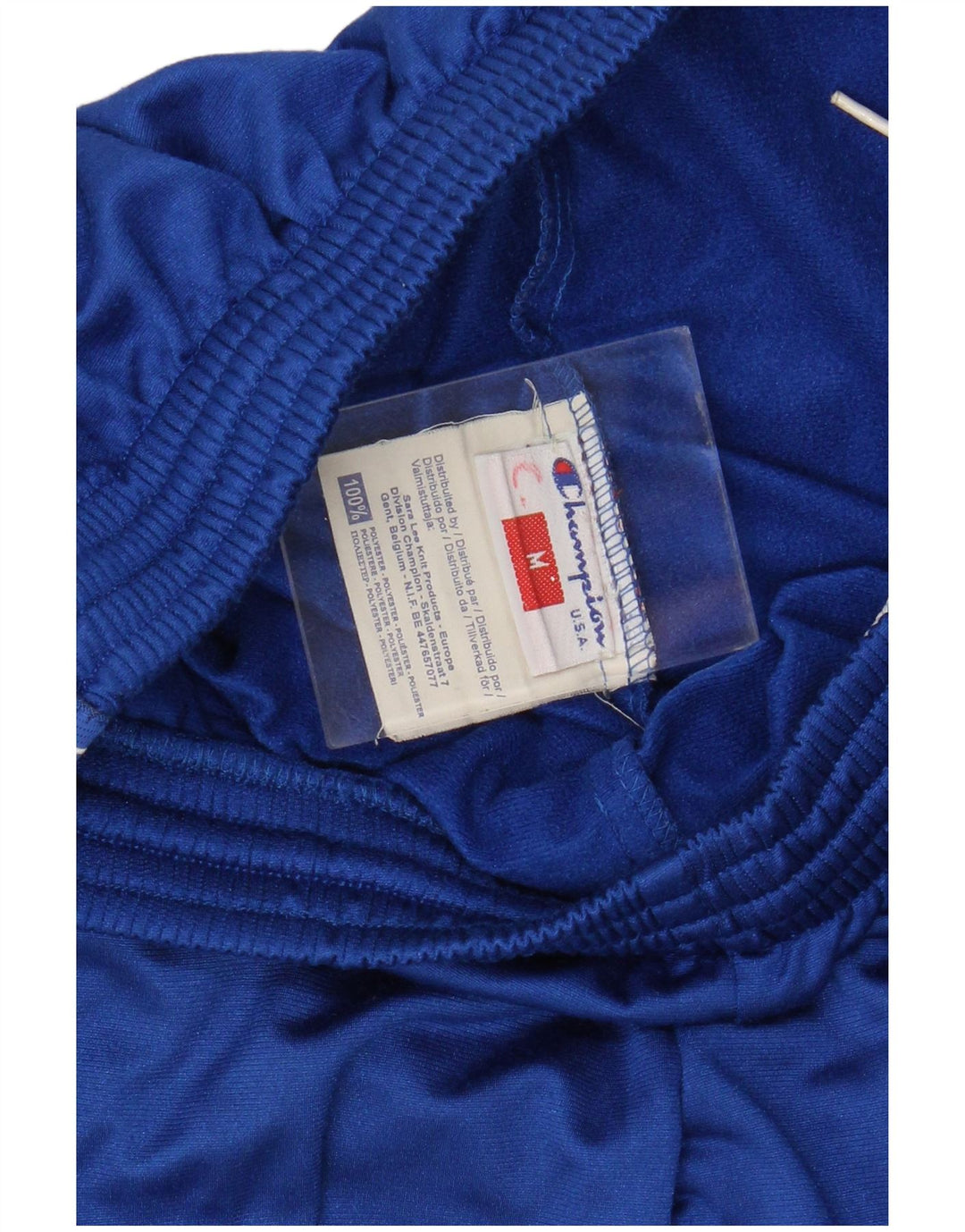 Champion Herren-Trainingshose mit Grafik, mittelblau, Polyester, Sport