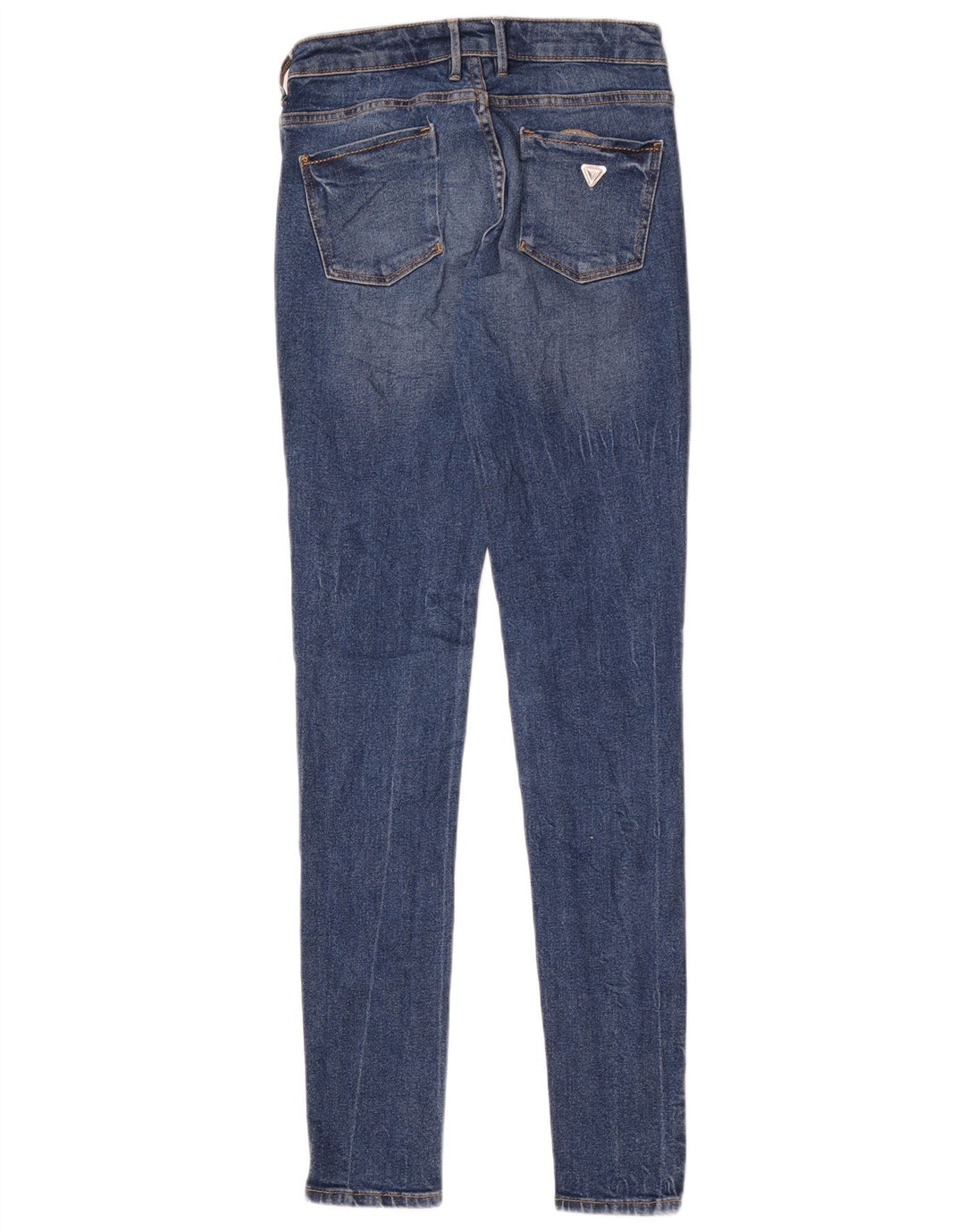 GUESS Damen Skinny Jeans W25 L33 Blaue Baumwolle