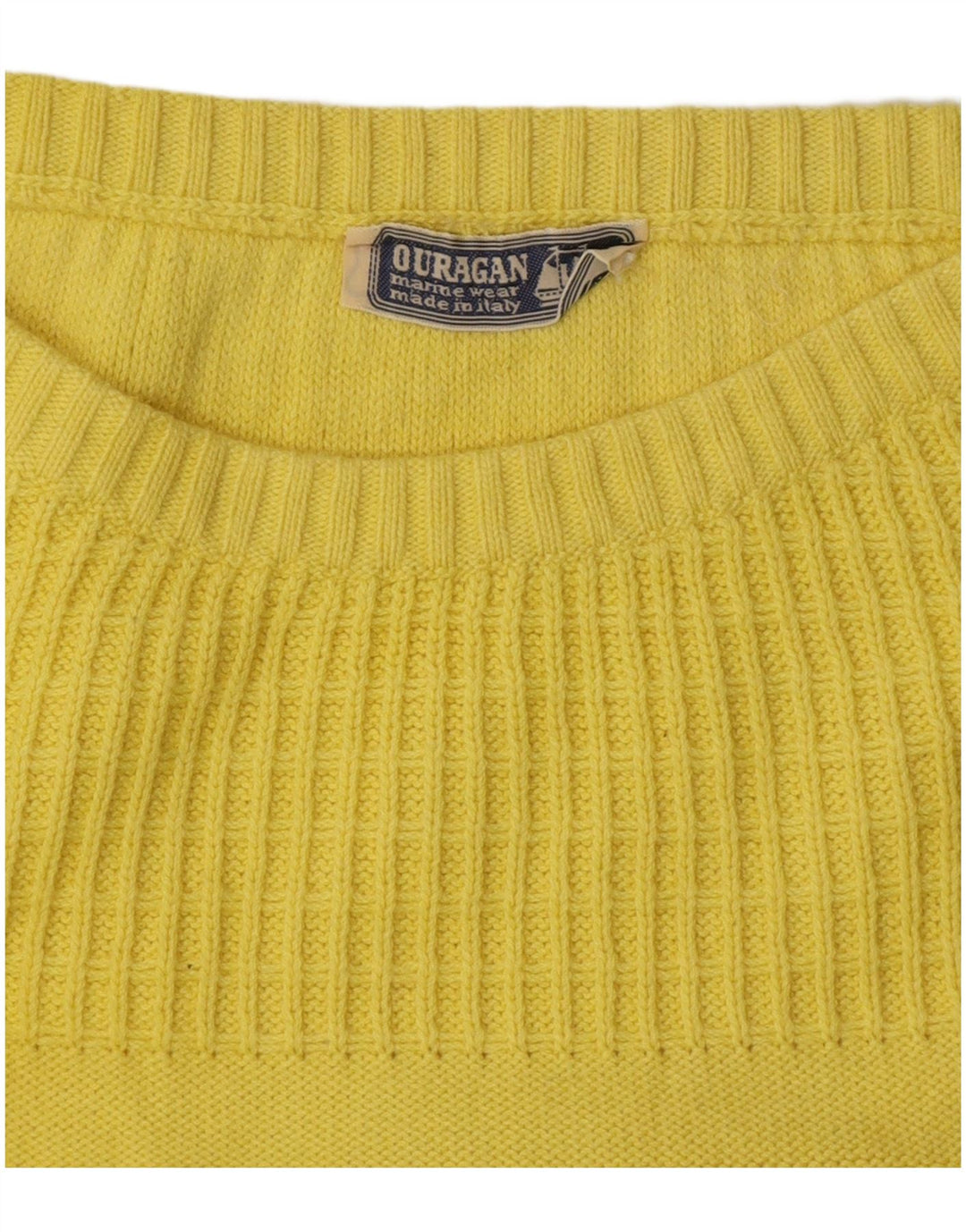 Ouragan Damen-Pullover mit U-Boot-Ausschnitt, Gr. 14, Gelb