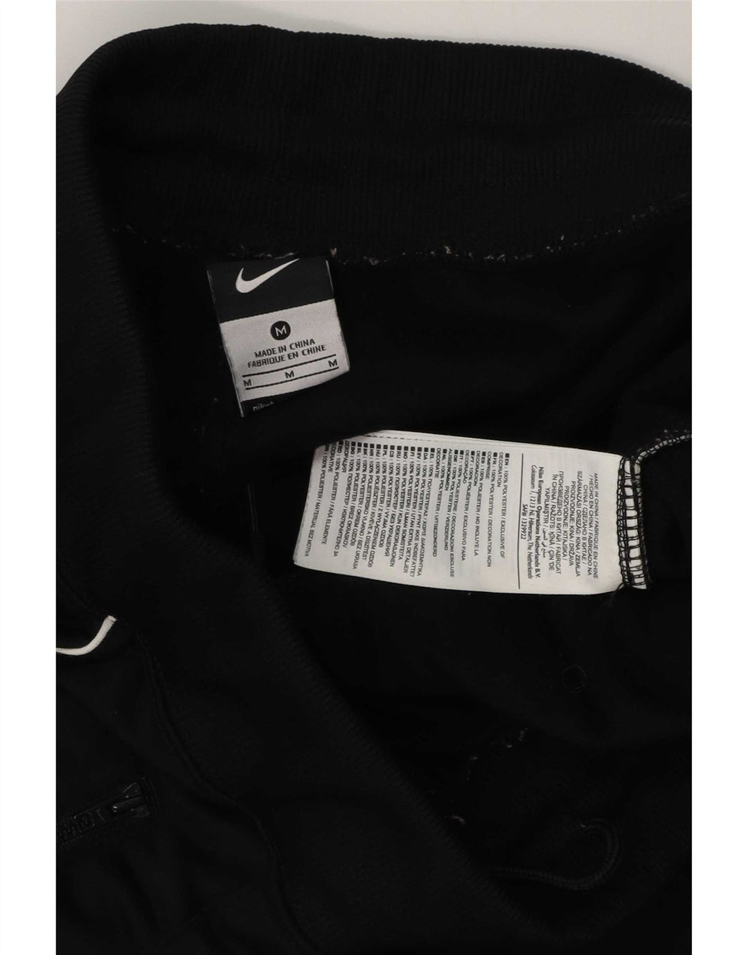 Nike Damen-Trainingshose UK 14 Mittelschwarzes Polyester