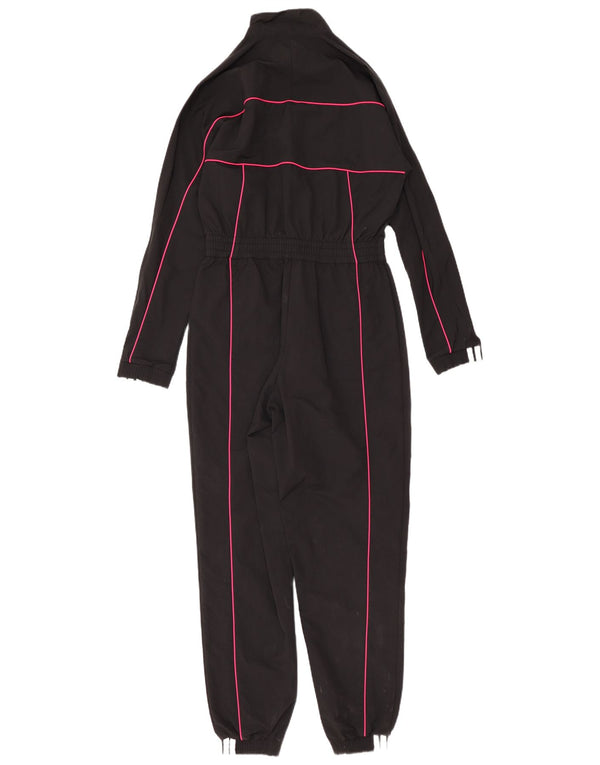 Adidas Damen Langarm-Overall mit Grafik, UK 6, XS, Schwarz, Polyamid