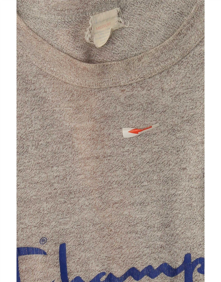 Champion Herren-T-Shirt mit Grafik, mittelgraue Baumwolle