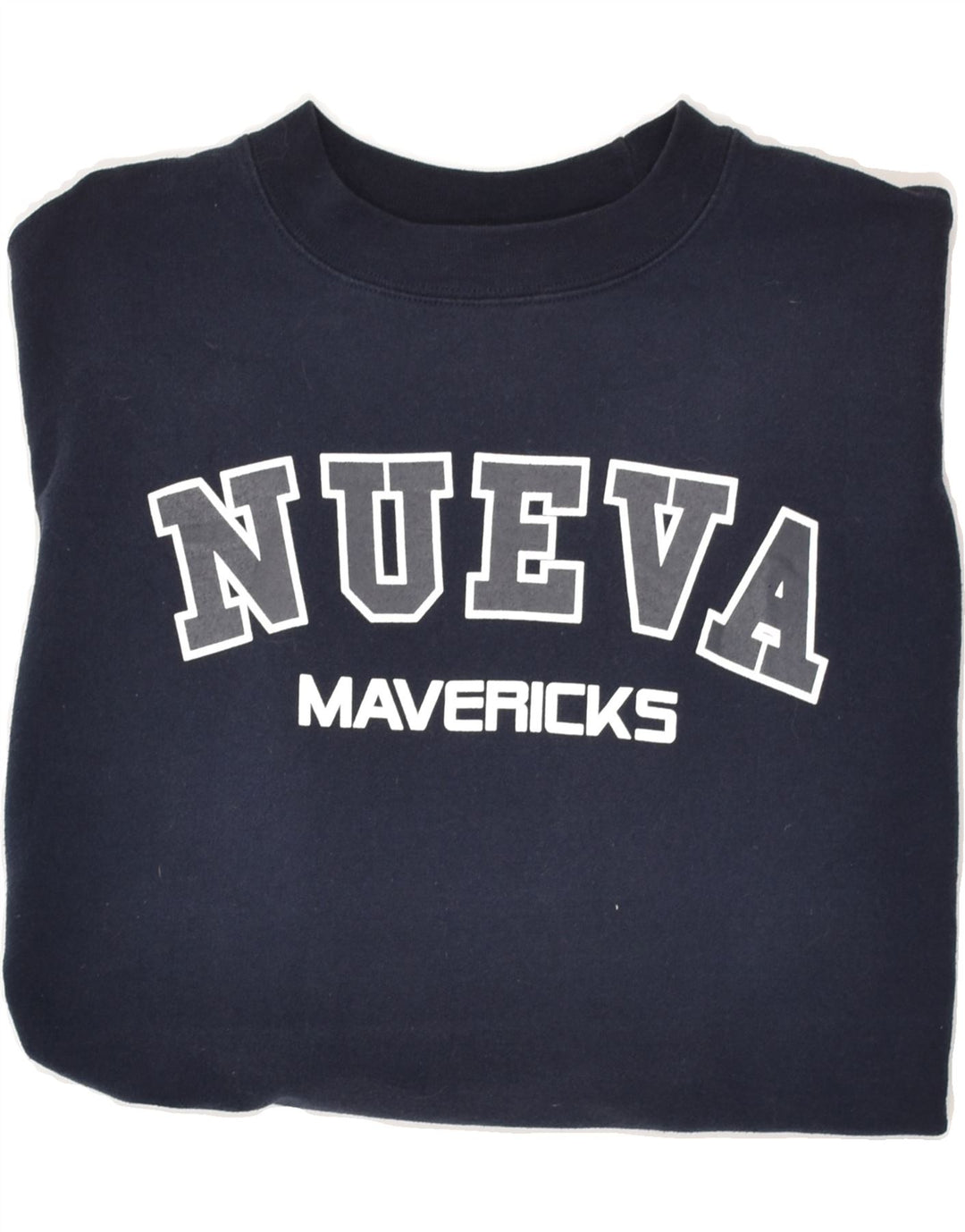 CHAMPION Mens Graphic Sweatshirt Jumper Small Navy Blue Cotton Vintage Champion and Second-Hand Champion from Messina Hembry 