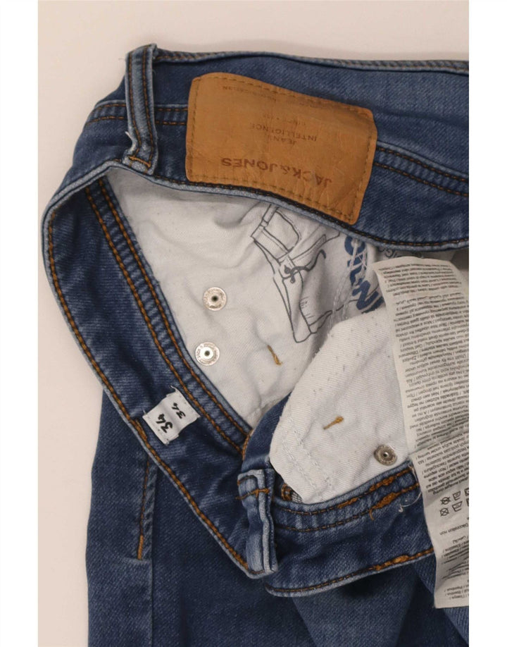 Jack & Jones Damen GLENN Slim Jeans W34 L34 Blaue Baumwolle