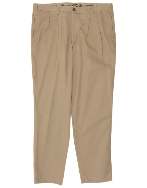 Dockers Herren-Chinohose mit Pegged, W40, L32, beige Baumwolle