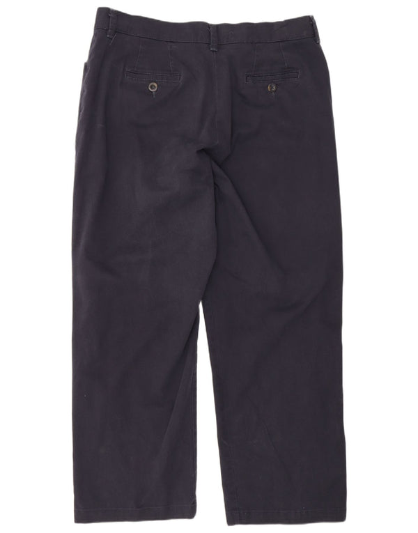 Lee Damen Straight Relaxed Fit Freizeithose US 16 2XL W36 L28 Marineblau