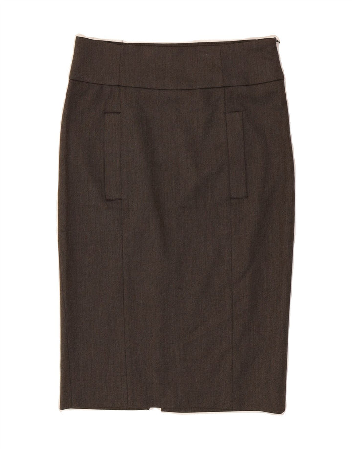 ZARA Womens Pencil Skirt Small W27  Grey Viscose Vintage Zara and Second-Hand Zara from Messina Hembry 