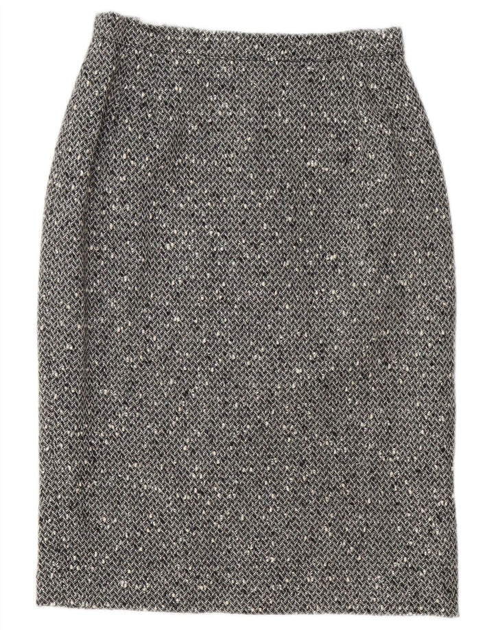 Schickes 2-teiliges Rock-Set mit 3 Knöpfen für Damen IT 42 Medium W28 Grau meliert