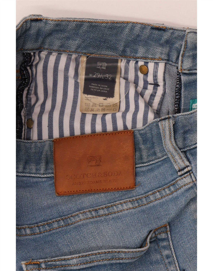 Scotch & Soda Damen Slim Jeans W29 L32 Blaue Baumwolle