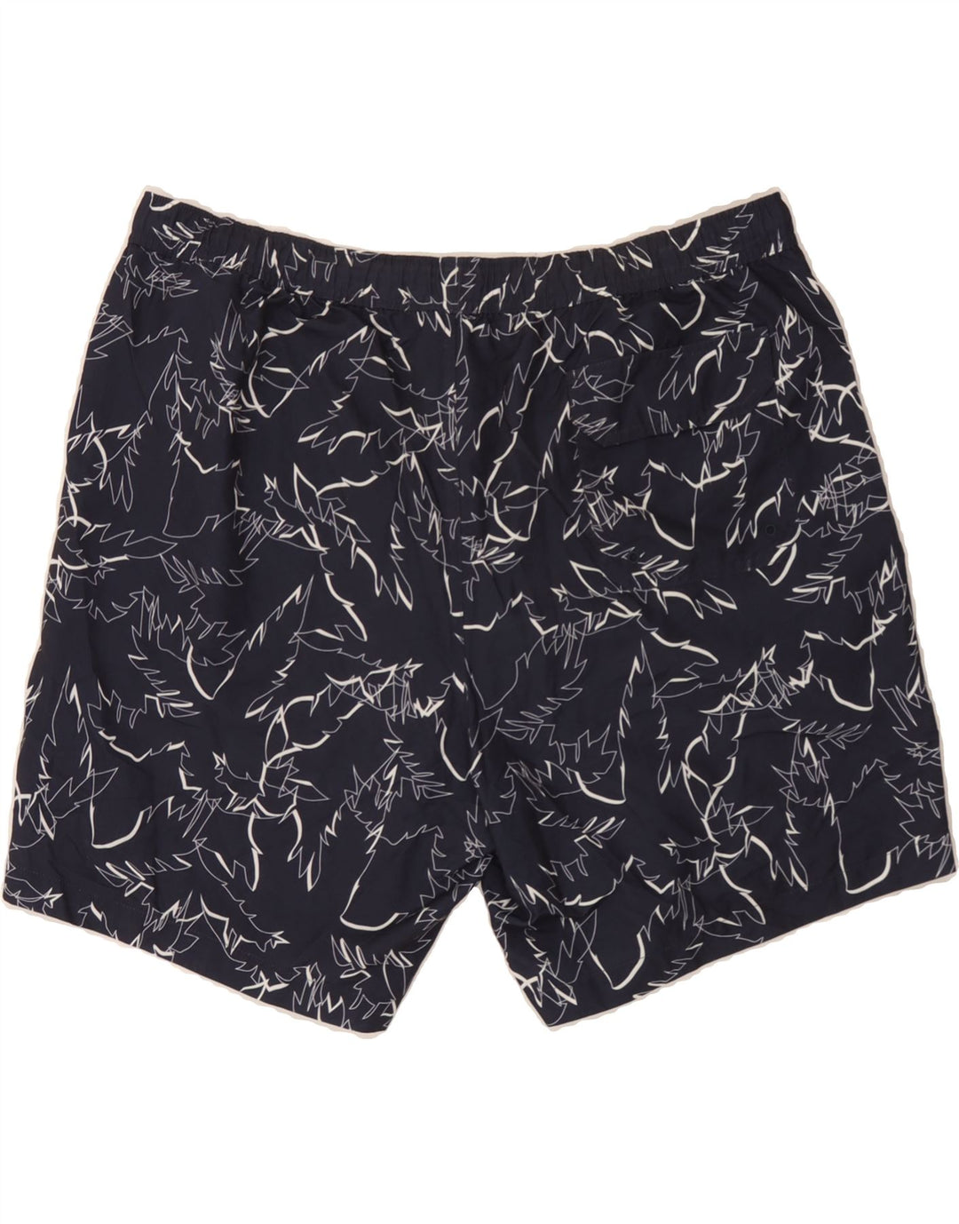 MICHAEL KORS Mens Abstract Pattern Swimming Shorts XL  Navy Blue Polyester Vintage Michael Kors and Second-Hand Michael Kors from Messina Hembry 