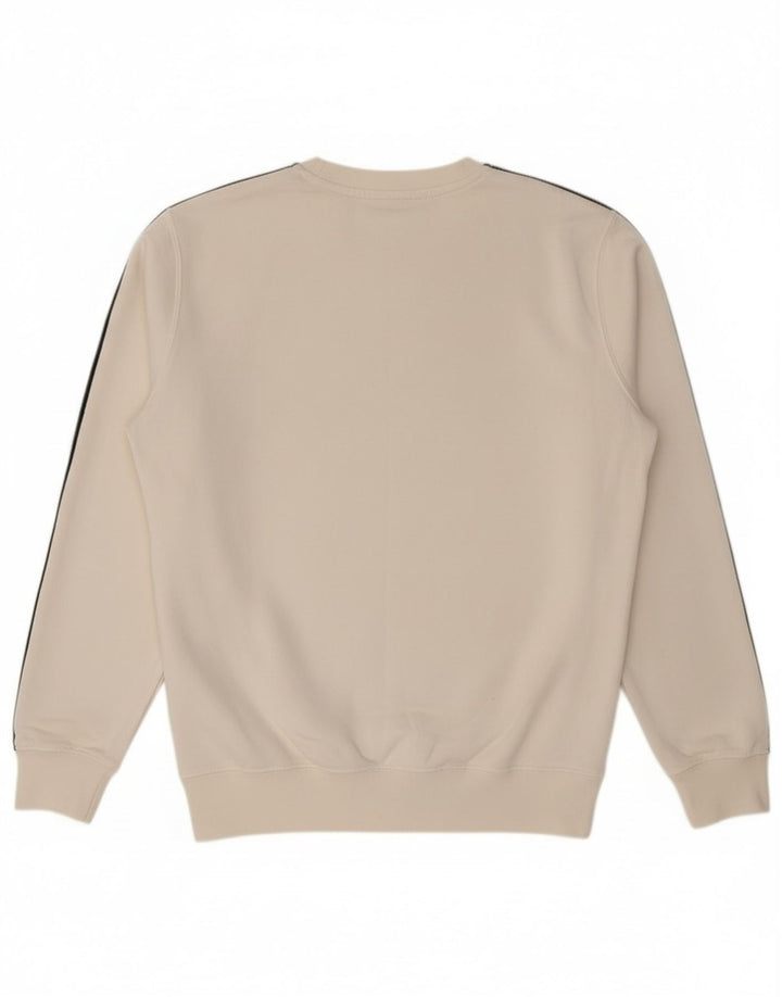 Champion Herren-Sweatshirt mit Grafik, Größe S, Weiß, Colourblock-Baumwolle