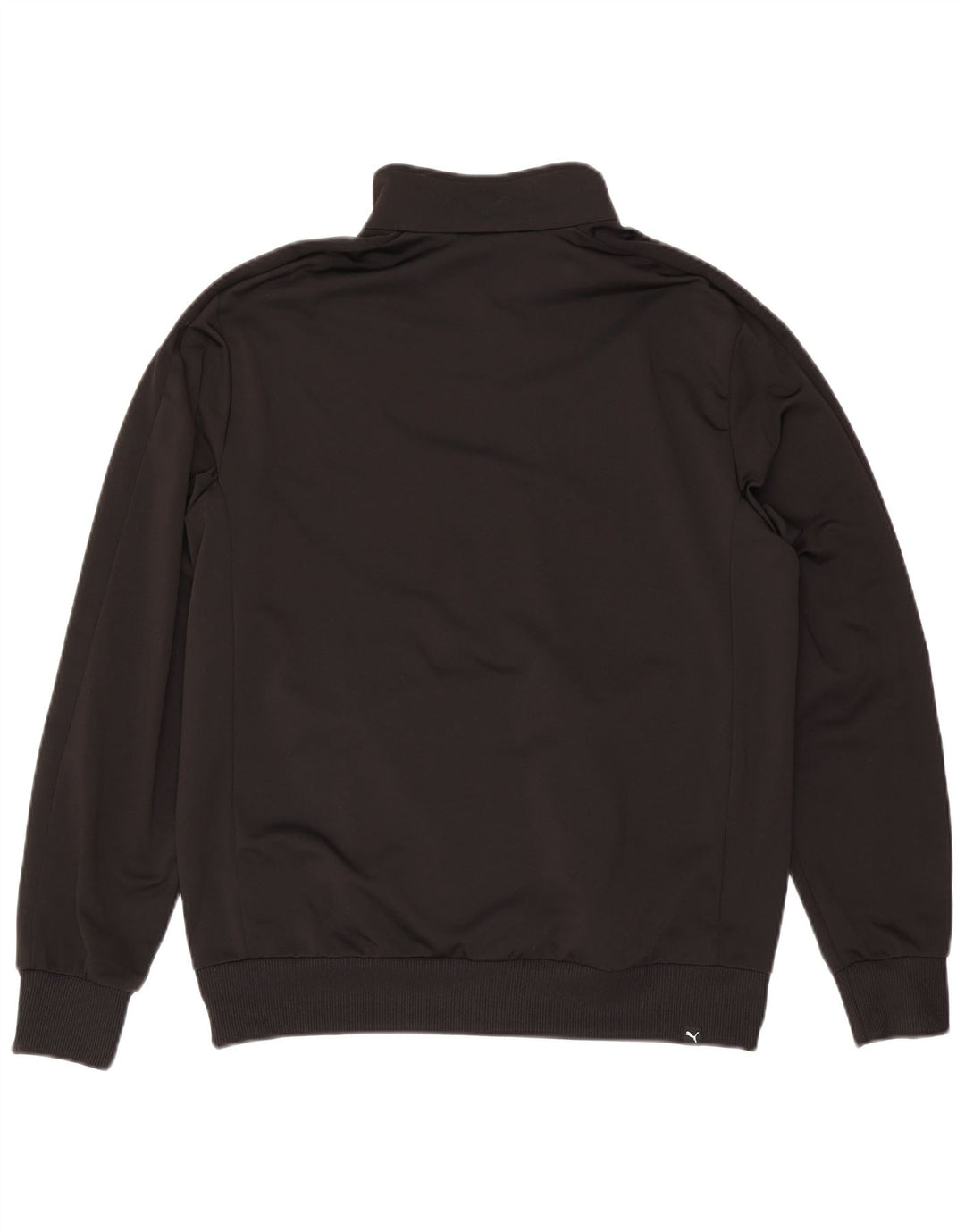 Puma Herren-Trainingsanzug mit grafischem Oberteil, groß, aus schwarzem Polyester