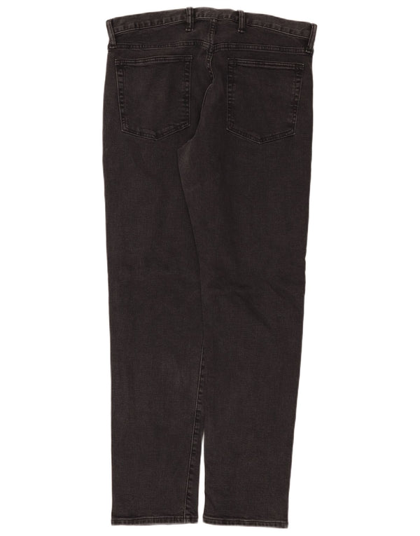 Gap Herren Slim Jeans W36 L34 Schwarze Baumwolle