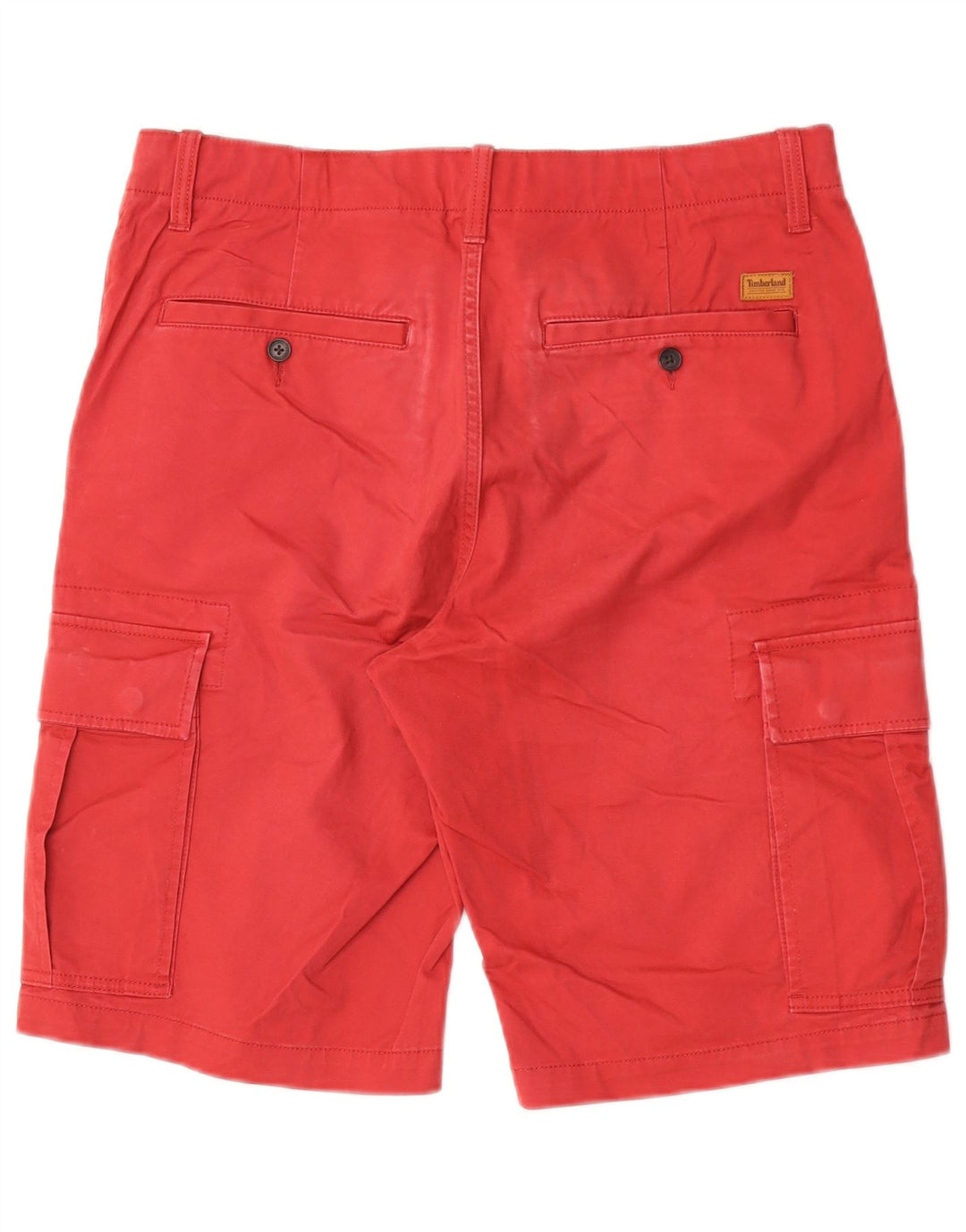 Timberland Herren Relaxed Fit Cargo Shorts W31 Mittelrote Baumwolle