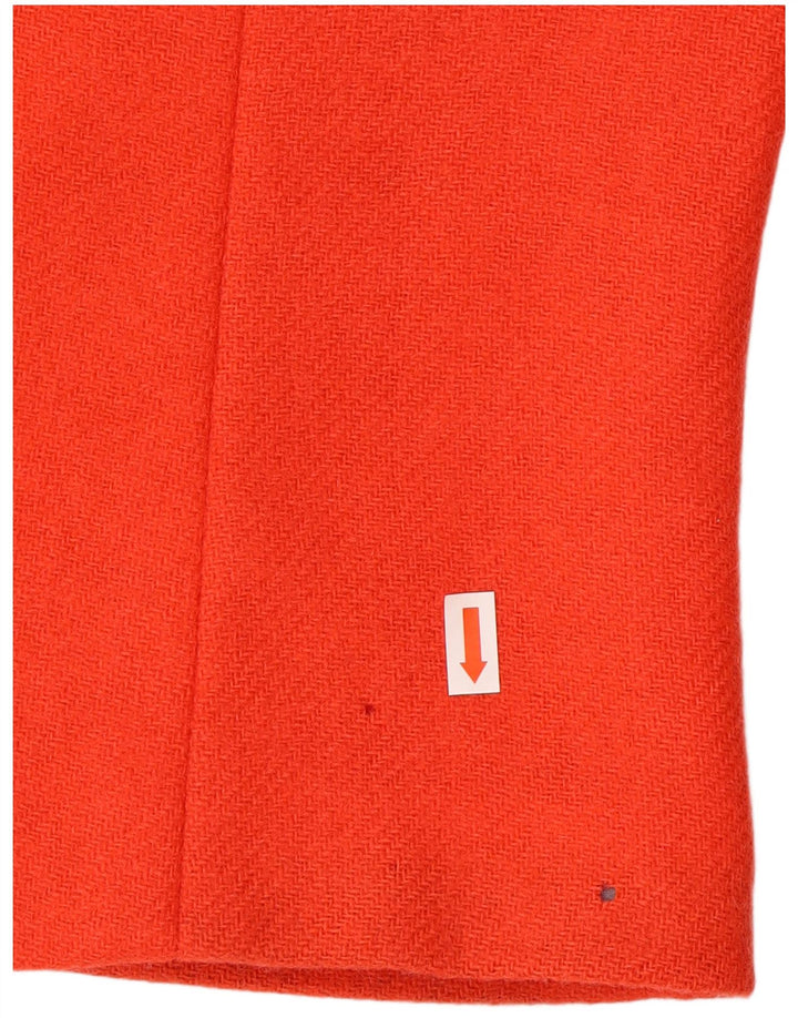 VINTAGE Womens 4 Button 3/4 Sleeve Blazer Jacket IT 42 Medium Orange