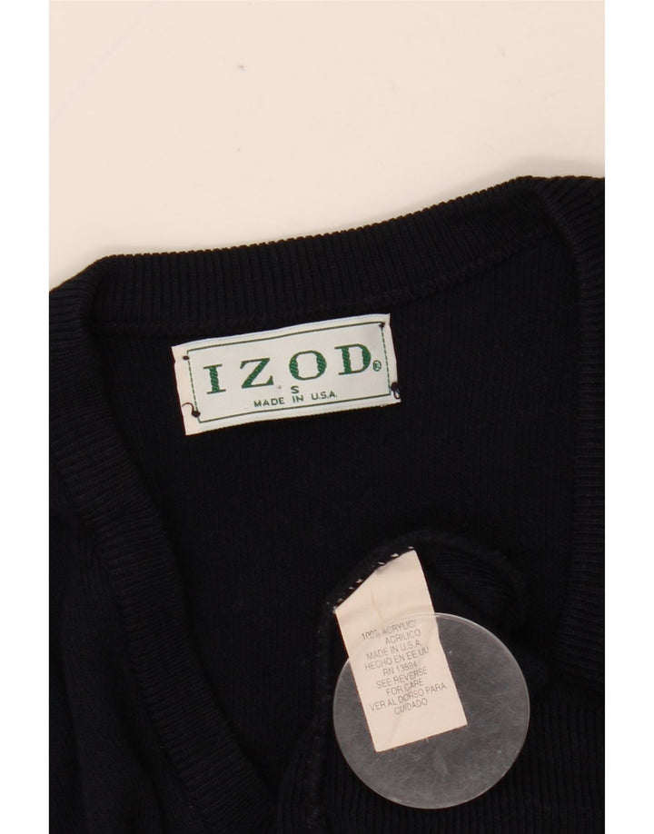 IZOD Herren-Pullover mit V-Ausschnitt, Größe S, Marineblau, Acryl