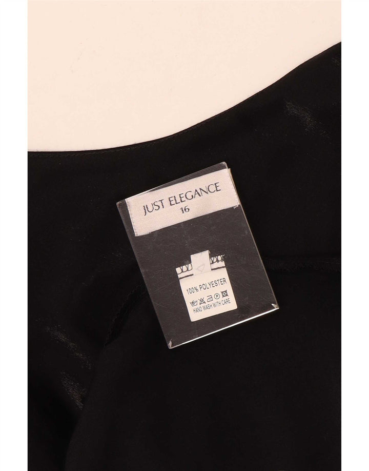 Ärmelloses Maxikleid für Damen von Just Elegance, Größe L, Schwarz, Polyester