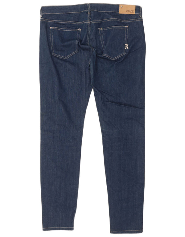 Rifle Damen Slim Jeans W32 L31 Blaue Baumwolle