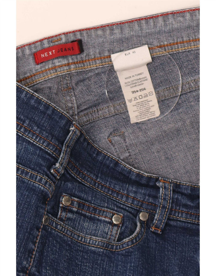 Next Damen Capri-Jeans UK 12 Medium W30 L19 Blaue Baumwolle