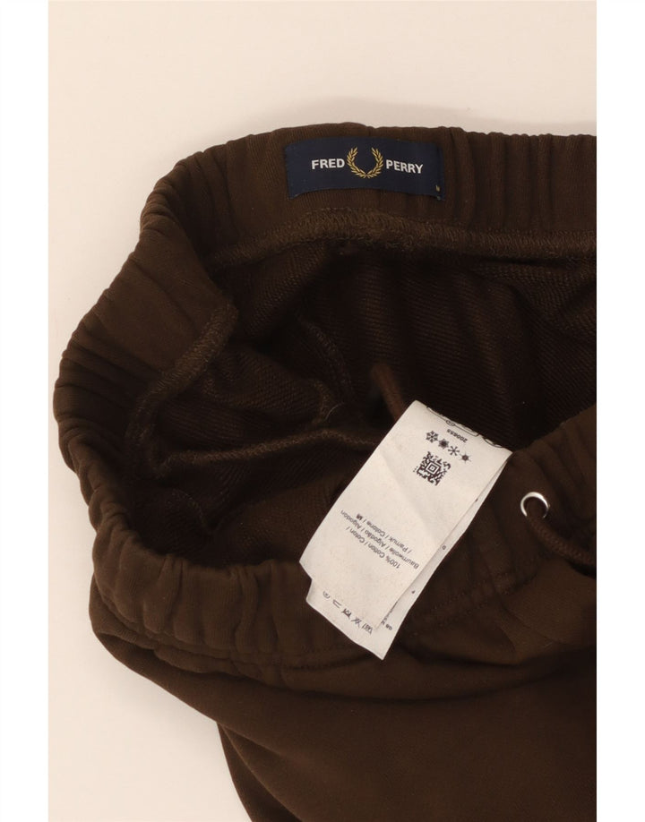 Fred Perry Herren-Trainingshose, Jogginghose, mittelbraune Baumwolle