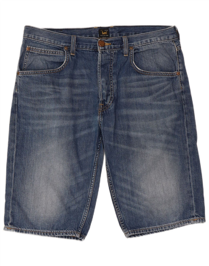 Lee Herren Jeansshorts W32 mittelblaue Baumwolle