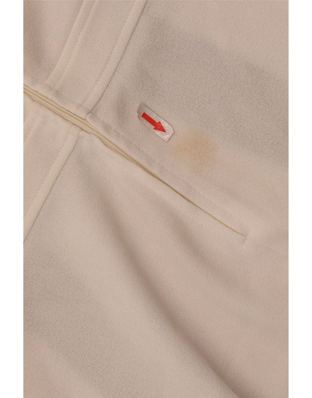 Vintage Damen Ärmelloses Blusentop IT 46 Large White Colourblock