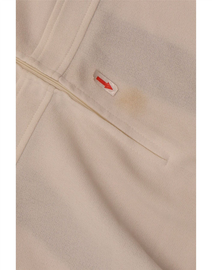 Vintage Damen Ärmelloses Blusentop IT 46 Large White Colourblock