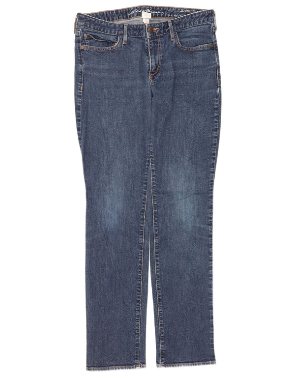Eddie Bauer Damen leicht kurvige gerade Jeans US 10 Large W30 L32 Blau