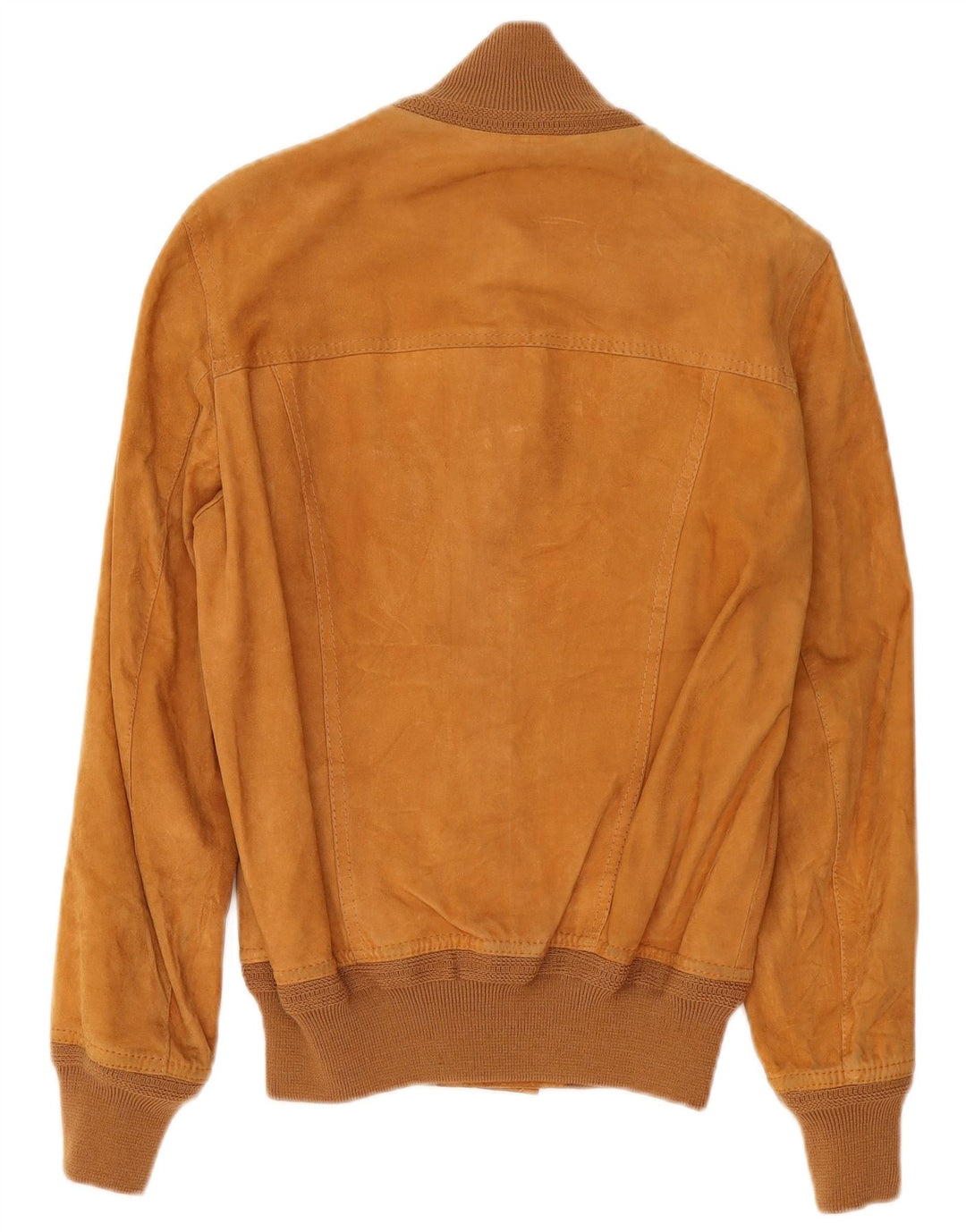Vintage Herren Wildleder Bomberjacke IT 48 Medium Beige Leder