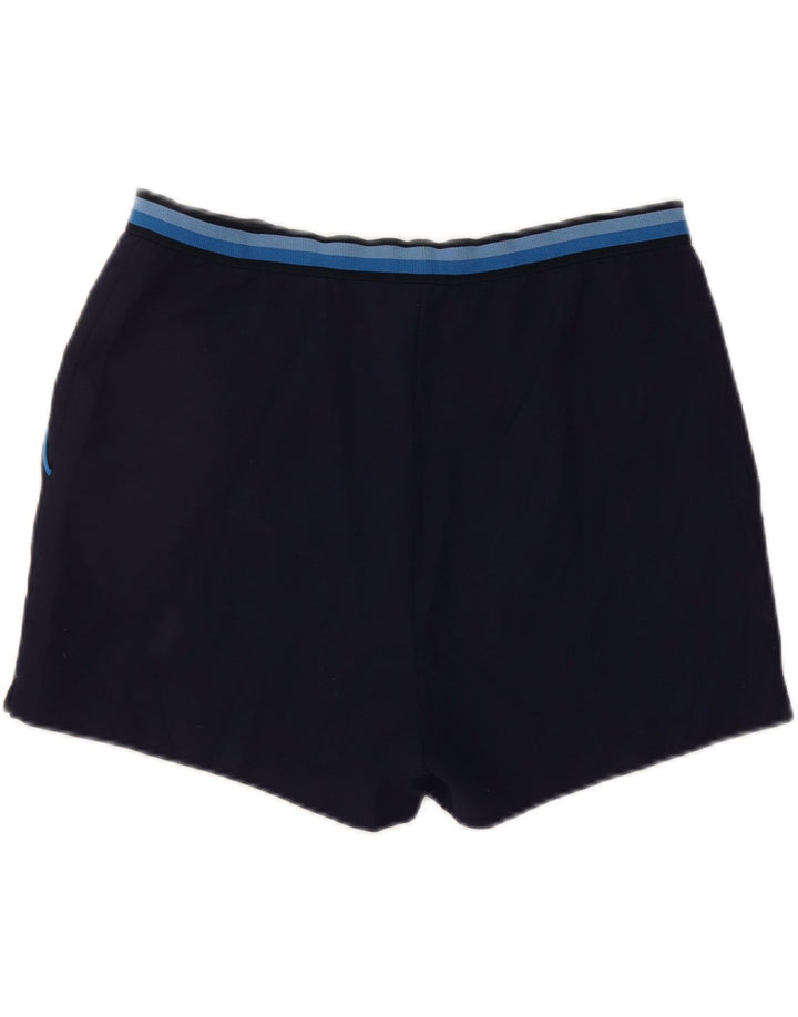 F.LLI CAMPAGNOLO Mens Chino Shorts IT 52 XL W32 Navy Blue Polyester