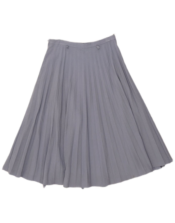 Emmegi Damen Faltenrock mit hoher Taille IT 44 Medium W26 Blau