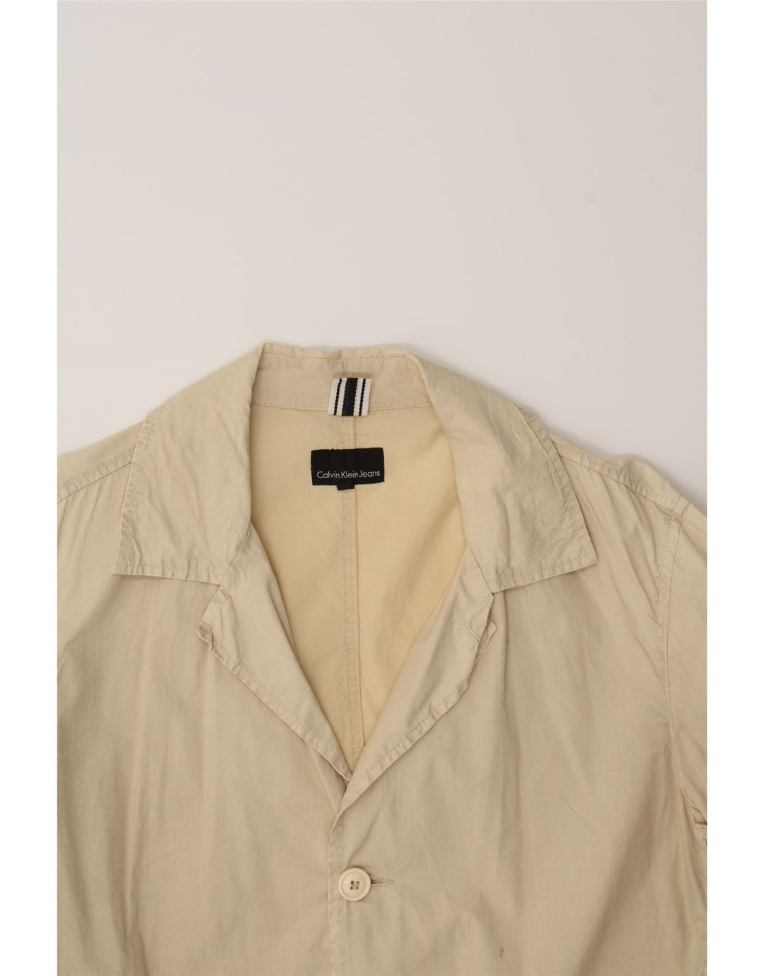 CALVIN KLEIN JEANS Womens Overcoat UK 18 XL Beige Vintage Calvin Klein Jeans and Second-Hand Calvin Klein Jeans from Messina Hembry 