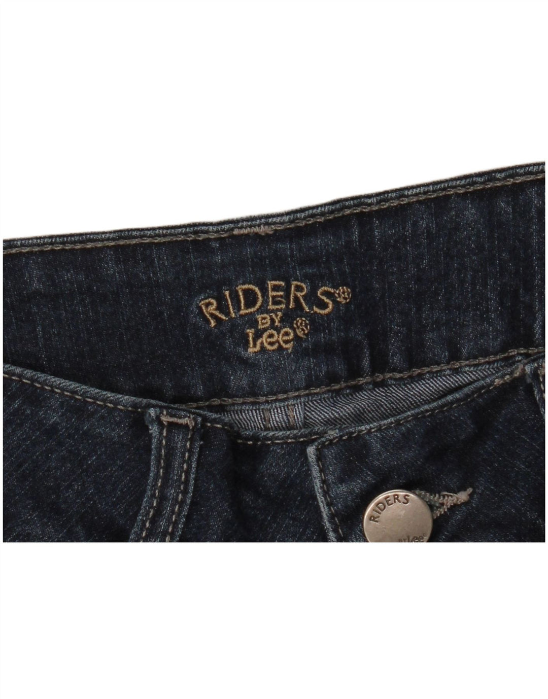LEE Damen Riders Denim Shorts W32 Large Marineblau