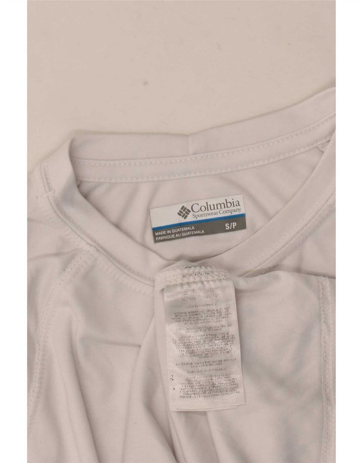 Columbia Herren T-Shirt Top Small Weiß Polyester