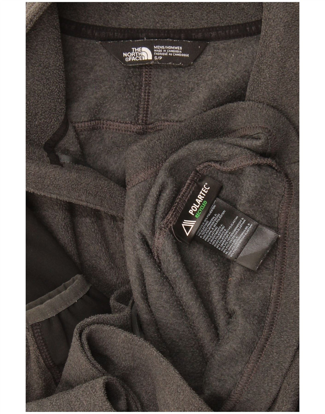 The North Face Herren-Fleecejacke UK 36 Small Graues Colourblock-Polyester