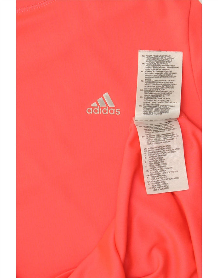 ADIDAS Womens Climacool T-Shirt Top UK 10 Small Orange Polyester Vintage Adidas and Second-Hand Adidas from Messina Hembry 