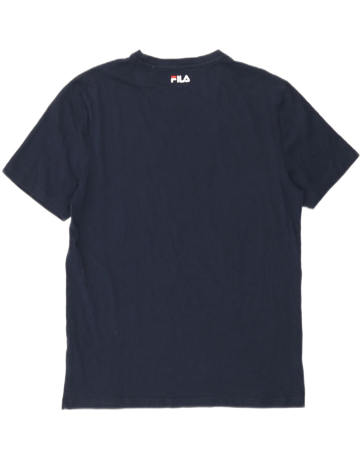 Fila Herren T-Shirt mit Grafik, mittelgroß, Marineblau