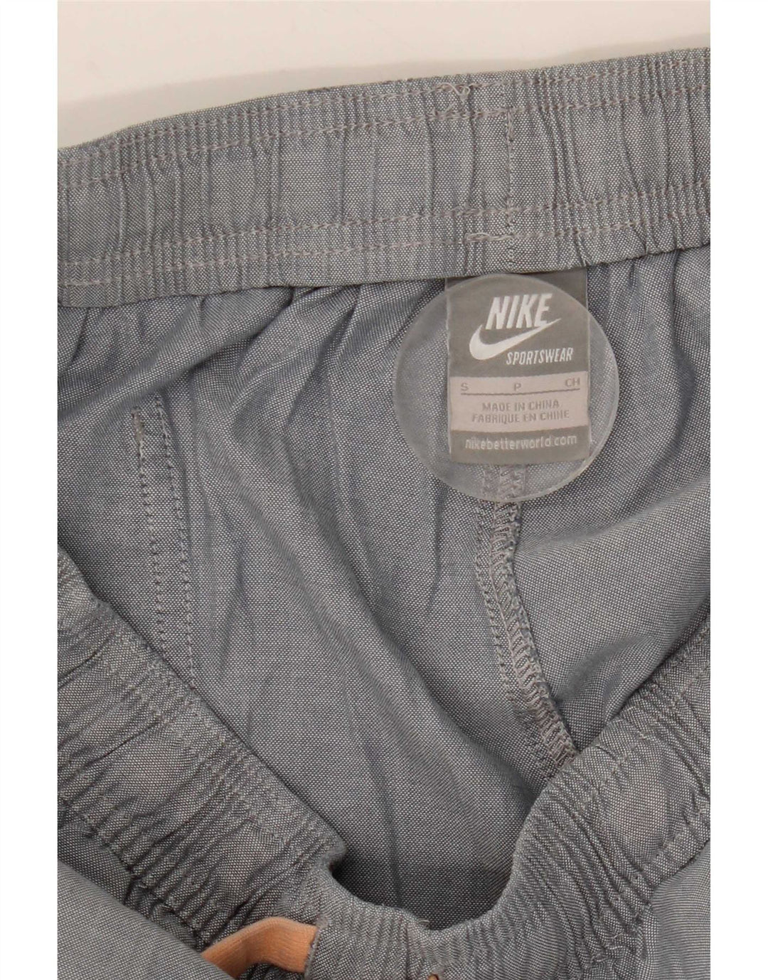 Nike Damen Casual Shorts Small W27 Graue Baumwolle