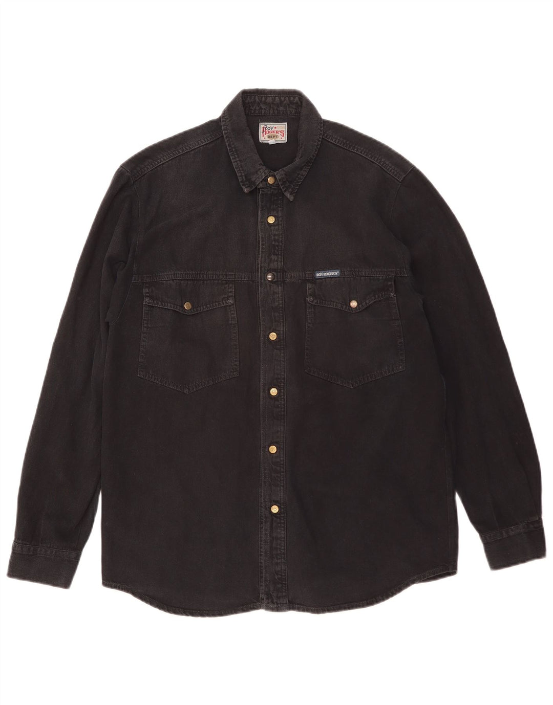 Roy Rogers Herren Jeanshemd XL Schwarz